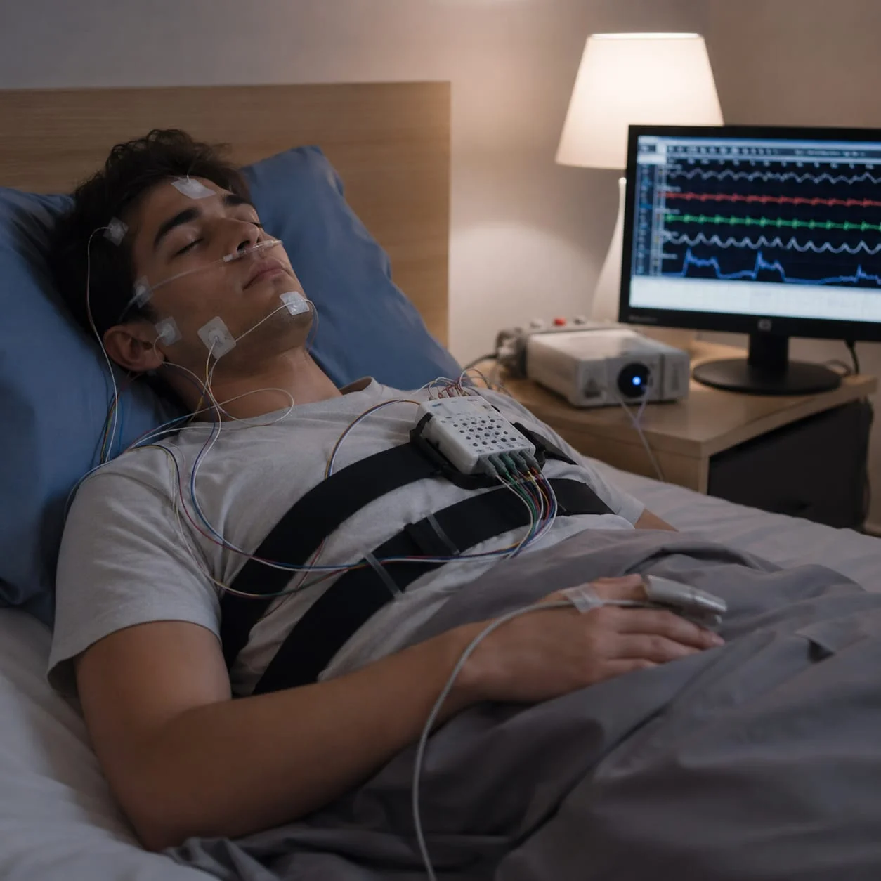 Polysomnography sleep study